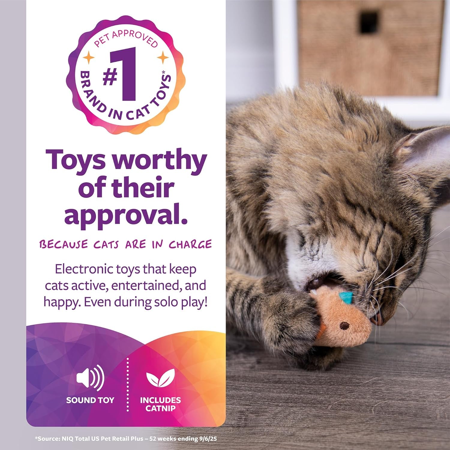 smartykat-chickadee-chirp-electronic-sound-cat-toy-contains-catnip-battery-powered-light-brown-one-size