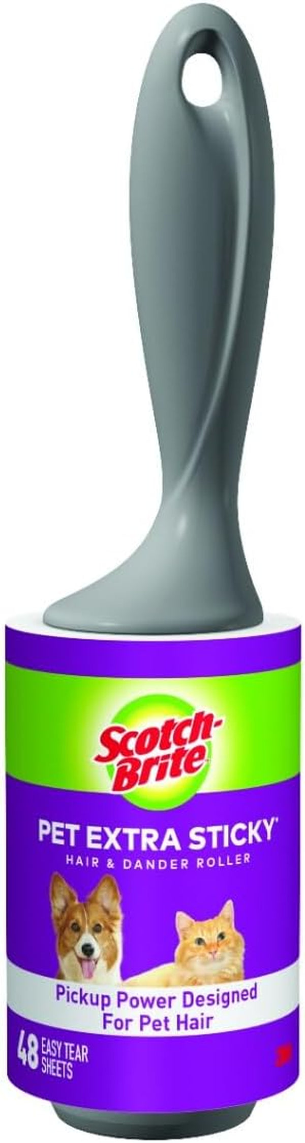 Scotch-Brite Pet Extra Sticky Lint Rollers 4 Rollers 48 Sheets per Roller 192 Sheets Total13