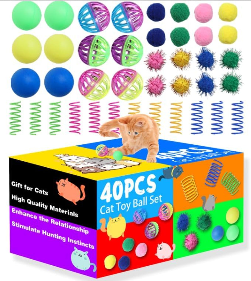 cat-toys-for-indoor-cats-40-pcs-kitten-toys-cat-interactive-toys-pack-including-cats-springs-sparkle-ball-pom-pom-ball-jingle-balls-tracks-balls