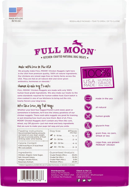 Full Moon® Chicken Nuggets Dog Treats 12 Oz | Human Grade, No Corn, No Wheat, No Soy, Glycerin Free, Made in the USA2