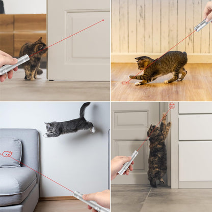 Tbteek Cat Toys, Rechargeable, 3 Light Modes & 5 Fun Patterns | Portable Interactive Kitten Pet Dog Cat Mouse Toy for Fun Chase Play Exercise2