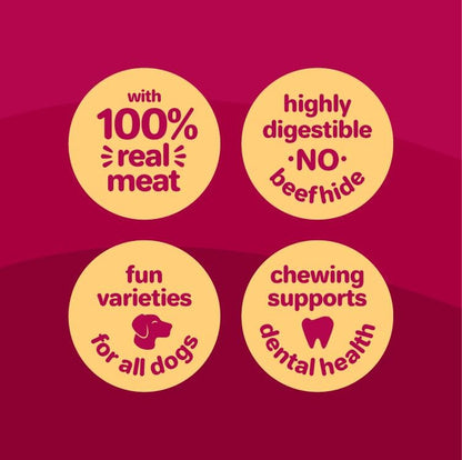 Oinkies Hearty Kabobs Rawhide‑Free Dog Treats, 18 Count4