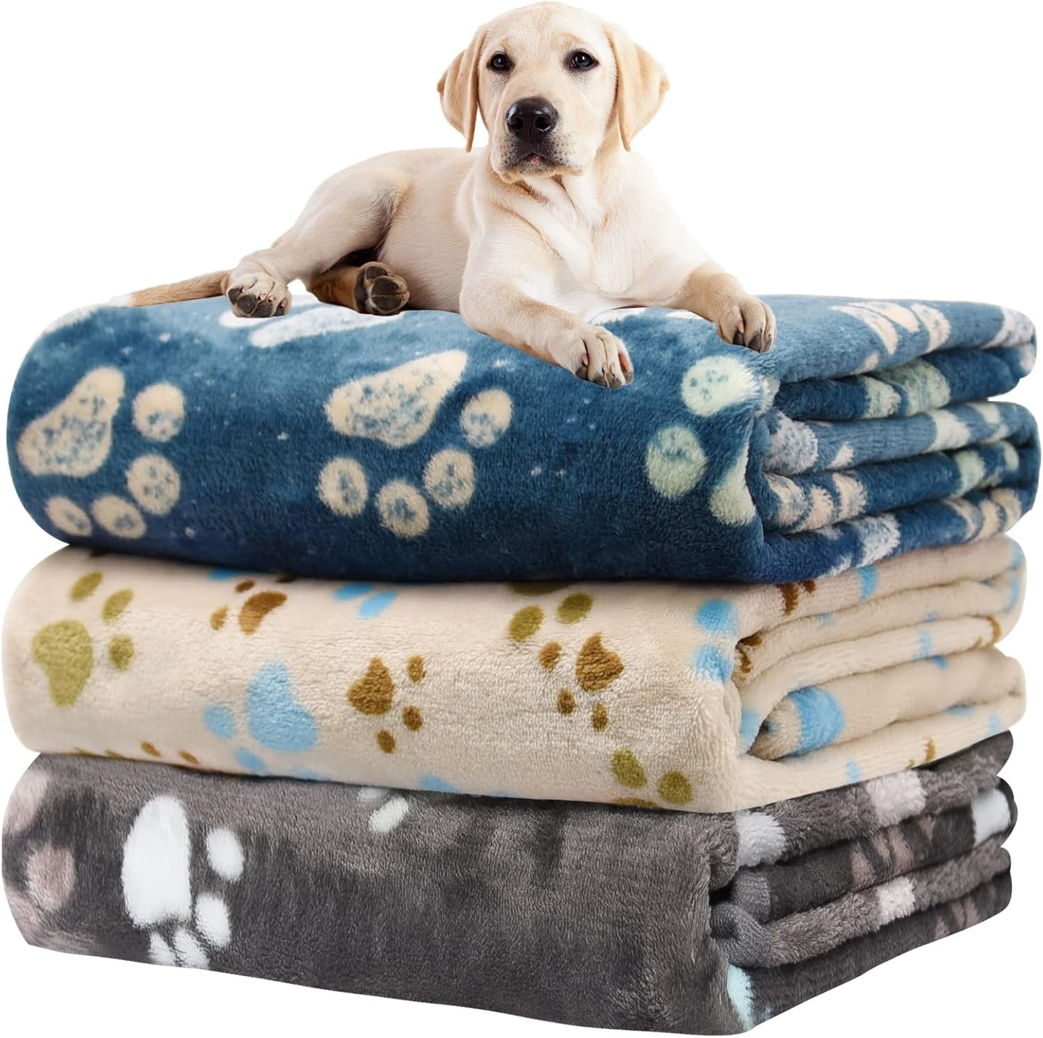 rezutan-dog-blankets-for-3-pack-large-medium-pet-cat-soft-fuzzy-washable-blanket-comfort-flannel-suitable-for-dogs-kennels-beds-sofas-furniture-gifts-puppy-essentials-41-x-31-inch-black