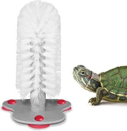 Turtle Brush with Suction Cup for Tank, Three High Suction Power Suction Cup Turtle Shell Cleaning Brush, White8