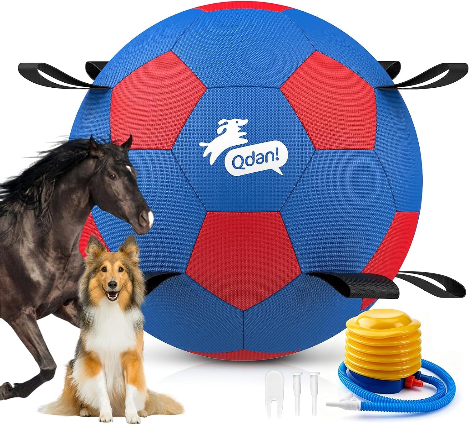 qdan-dog-balls-6-inch-dog-soccer-ball-with-straps-herding-balls-for-dogs-outdoor-dog-toys-balls-for-20-40-lb-dogs-puppy-ball-to-keep-them-busy-dog-pool-water-play-toy-puppy-birthday-gifts