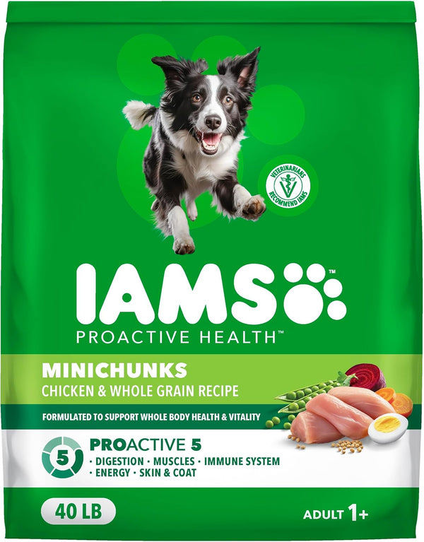IAMS Proactive Health Adult Minichunks Dry Dog Food, Chicken, 30 Lb | Real Chicken #1 Ingredient, No Fillers, Natural Fiber & Prebiotics, Omega-6 Fatty Acids, Antioxidants for Immune Support14
