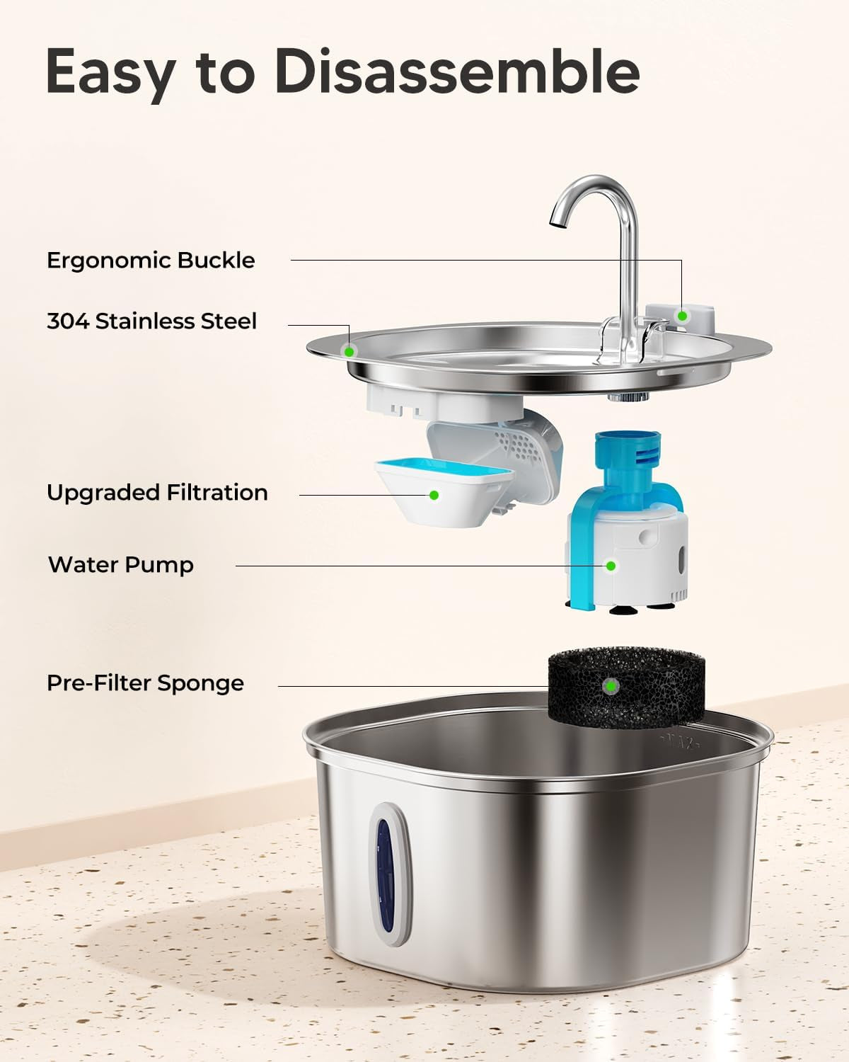 pektaco-cat-water-fountain-3-2l-108oz-stainless-steel-pet-water-fountain-cat-drinking-fountain-dishwasher-safe-with-triple-filtration-quiet-pump-and-visible-water-window-for-cats-and-small-pets