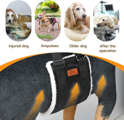 Adjustable Dog Lift Harness Dog Sling for Large Dogs Hind Leg Support Soft Lift Support and Rehab Harness for Weak Rear Legs, Helps Senior, Injured, Disabled and after ACL Surgery Dogs Large9