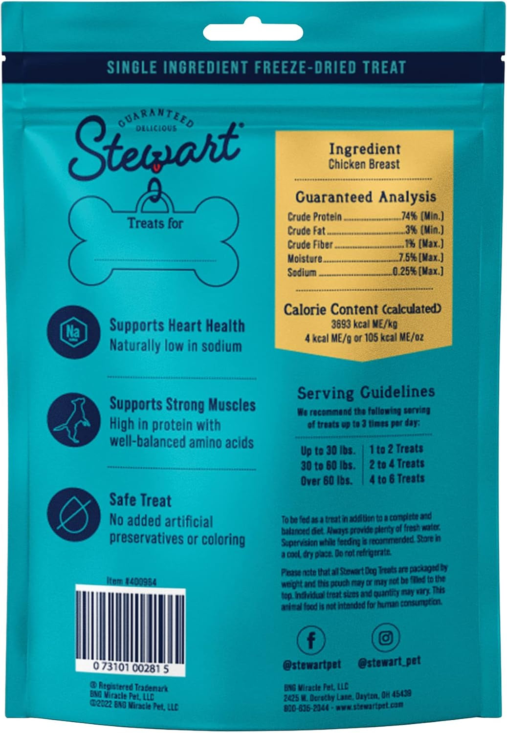 stewart-freeze-dried-dog-treats-100-chicken-breast-2-5-oz-pouch-premium-quality-raw-protein-single-ingredient-high-protein-training-treats-food-topper-no-refrigeration-cat-friendly