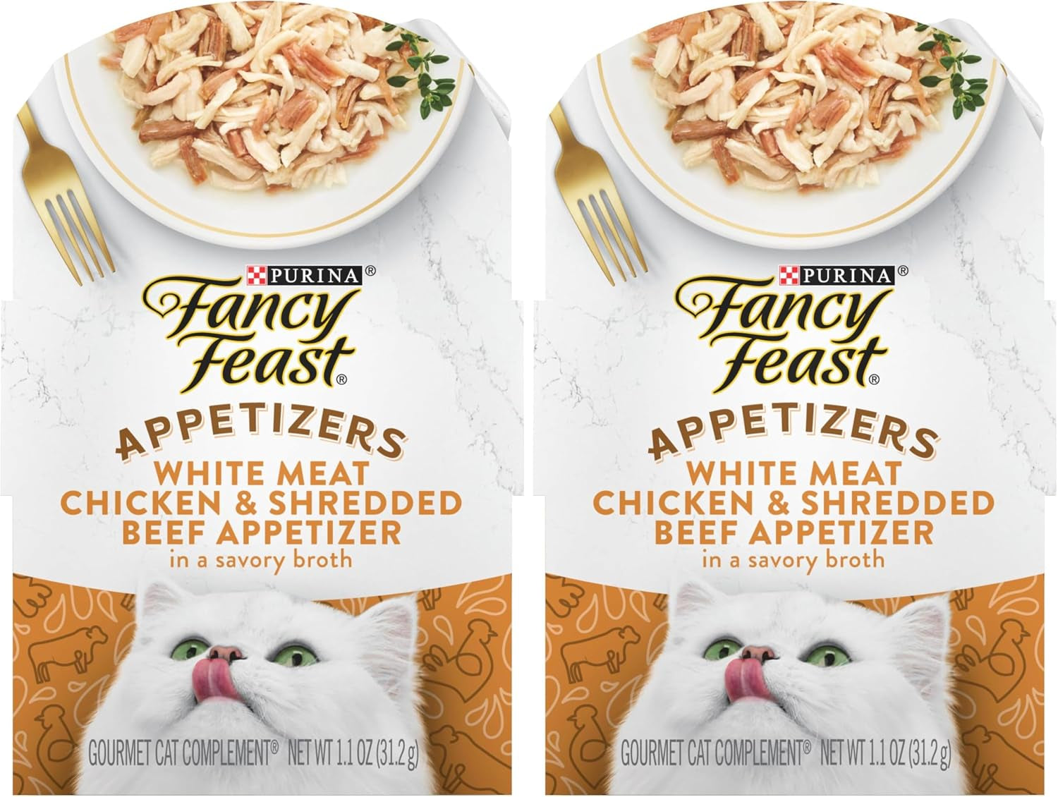 purina-fancy-feast-appetizers-lickable-grain-free-cat-food-topper-white-meat-chicken-and-shredded-beef-appetizer-pack-of-10-1-1-oz-trays