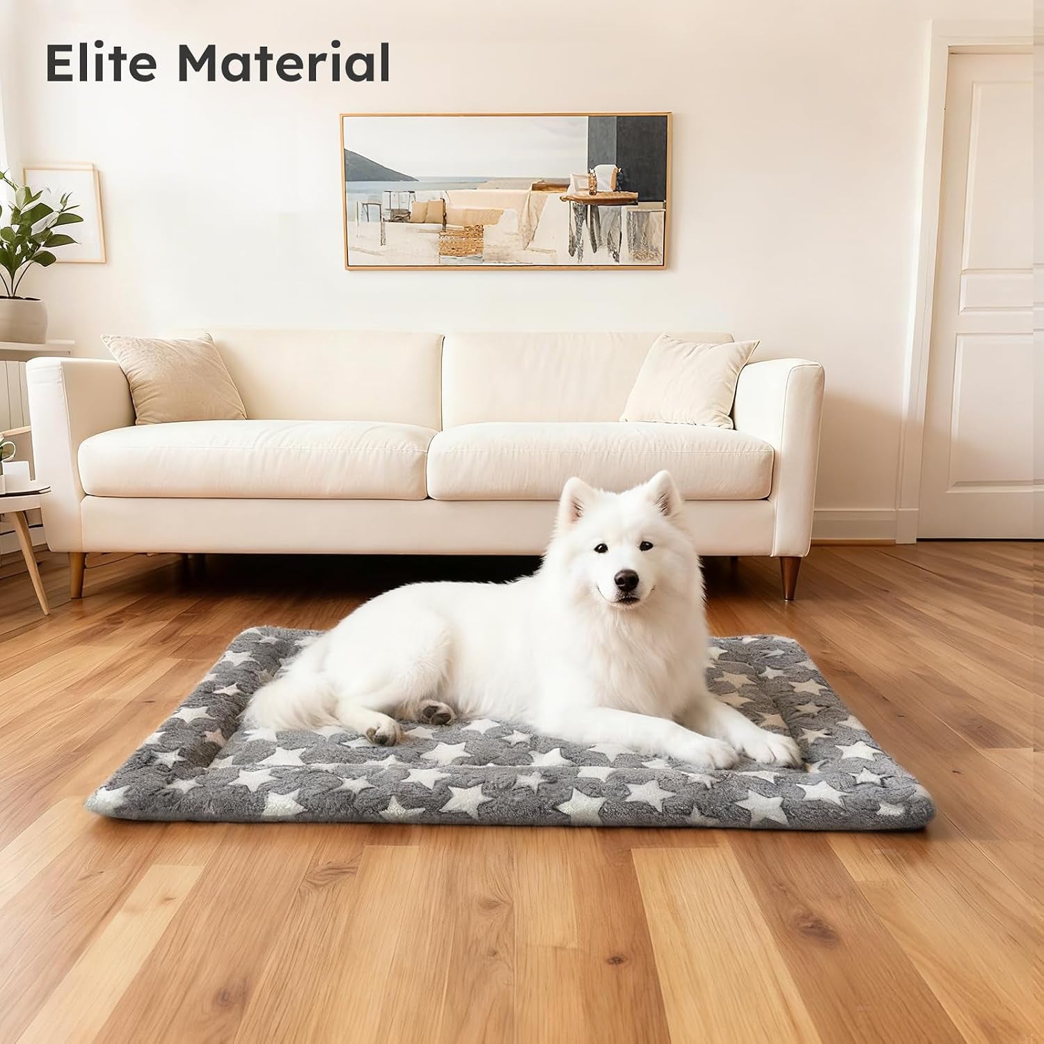 dog-bed-mat-dual-sided-dog-crate-bed-mat-ultra-soft-machine-washable-kennel-pad-for-small-dogs-all-season-comfort-pet-bed-for-crates-travel-and-home-star-gray-24-x-16-inch