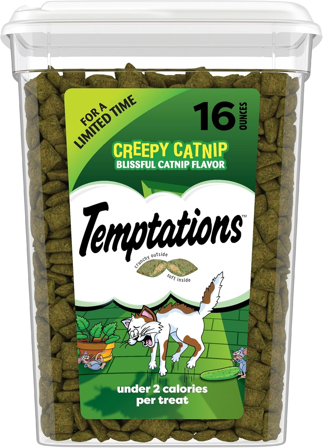 temptations-classic-crunchy-and-soft-cat-treats-creepy-catnip-16-oz-under-2-calories-per-treat-100-complete-balanced-for-adult-cats-resealable-stay-fresh-tub-use-as-snack-meal-or-topper