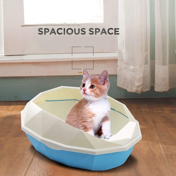 Dog Potty Training Toilet ﻿ Semi-Enclosed Litter Box Large with Pedal Single-Layer Double-Layer Cat Toilet Pet Supplies Space Fashion Pot(Pink)6