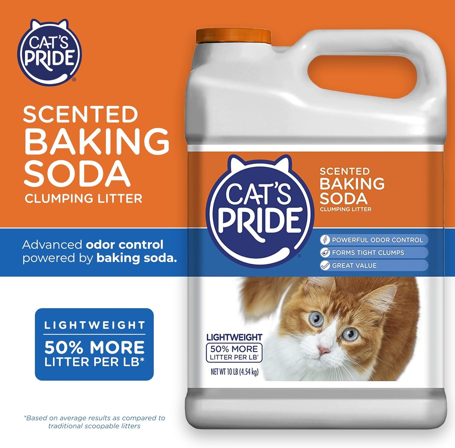 cats-pride-lightweight-clumping-litter-baking-soda-powerful-odor-control-scented-10-pounds