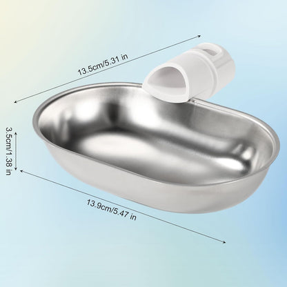 Smart Pet Water Fountain, Stainless Steel Automatic Pet Water Dispenser Wastewater Separation Feeding Watering Bowl for YSJ250424US for Cats and Small Dogs (Silver)2