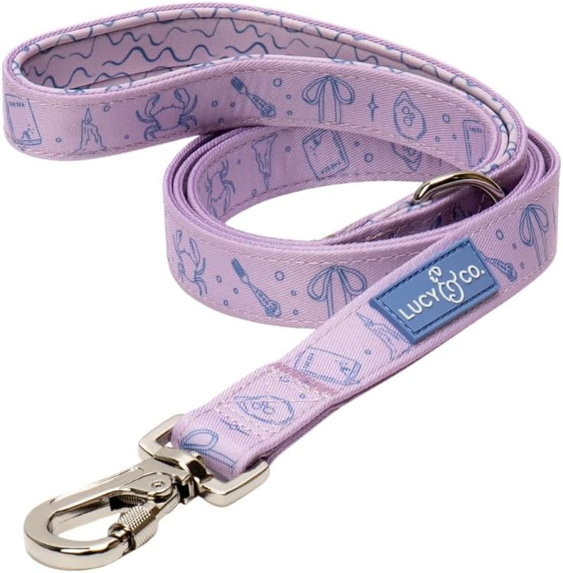 lucy-co-cheery-cherries-designer-dog-leash-for-small-to-large-dogs-padded-handle-for-comfort-large-red-gingham-cherries-5-foot