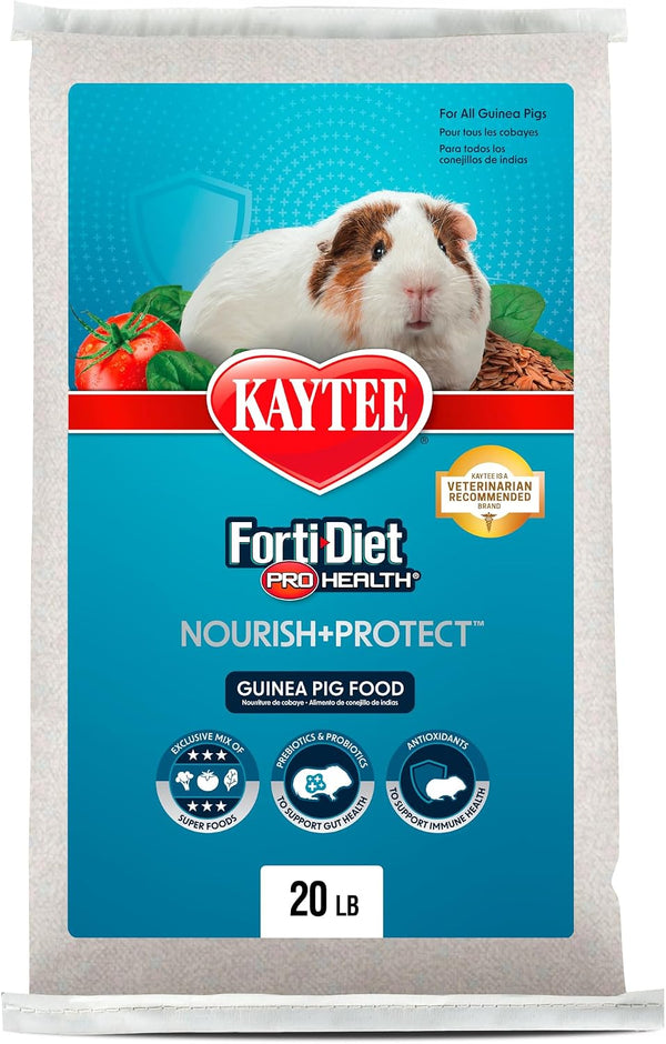 Kaytee Forti-Diet Pro Health Nourish+Protect Guinea Pig Food, Comprehensive Nutrition Backed by Science, Digestive Health, Immune Support, 5 Pounds16