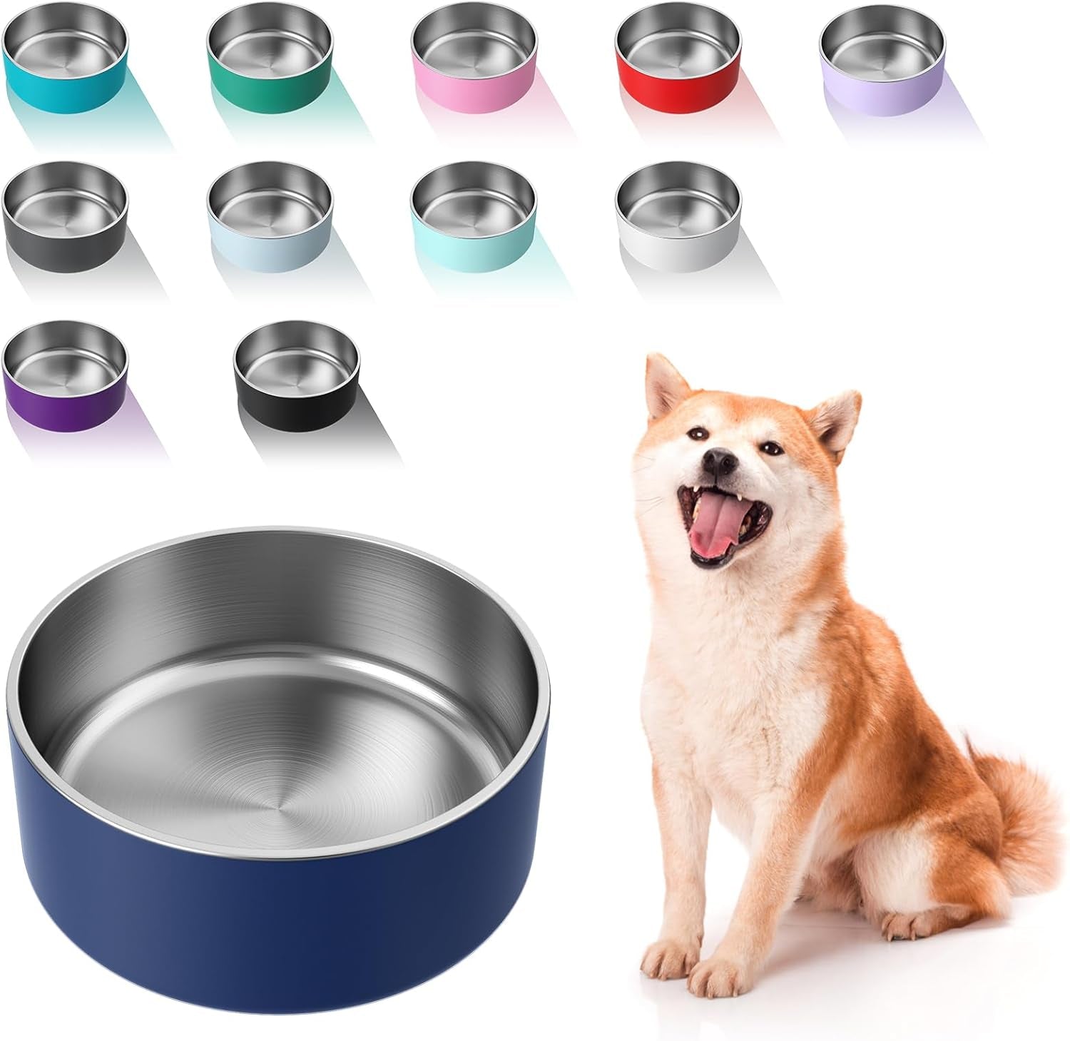 wenbokmin-dog-bowl-stainless-steel-food-and-water-bowl-40oz-blue-non-slip-quiet-bottom-easy-to-clean-dishwasher-safe