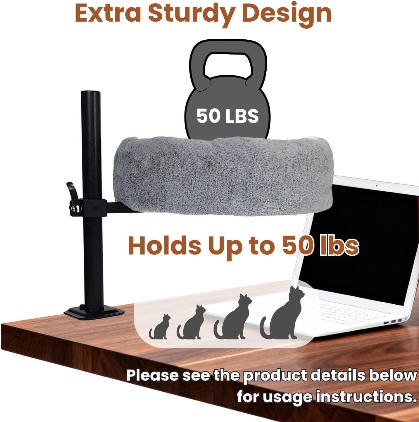 cat-desk-bed-xl-reversible-2-tone-adjustable-light-gray