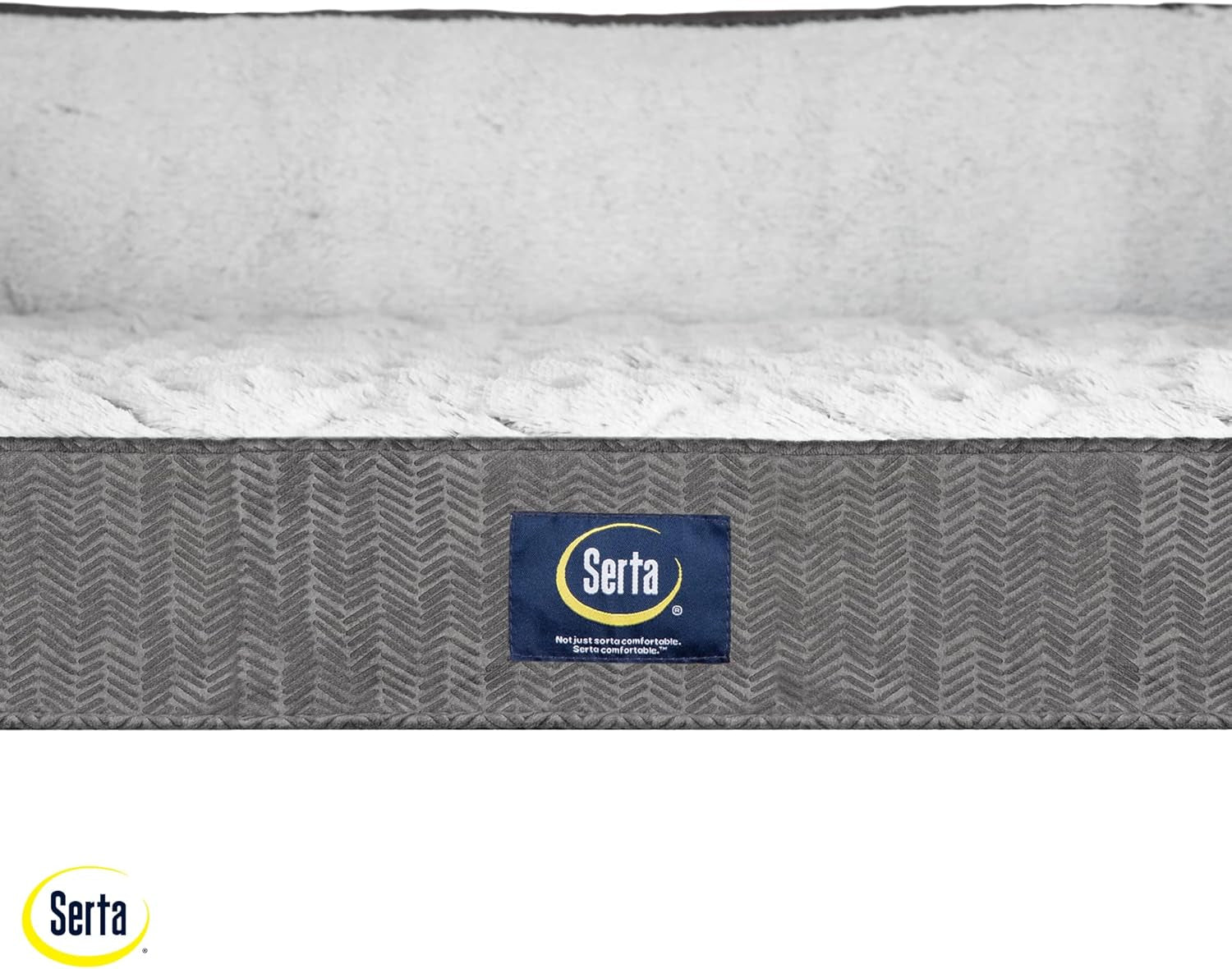serta-orthopedic-supportive-foam-quilted-couch-dog-bed-with-soft-bolsters-slate-gray-x-large