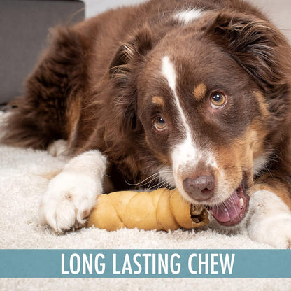Wild Eats Water Buffalo Retriever Style Cheek Rolls Dog Chews, Pack of 5 | Long Lasting Treats and Bones for Aggressive Gnawing and Large Sized Breeds, Works as a Satisfying Substitute for Pig Ears3