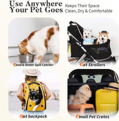 40 Count Cat Litter Pads for Tidy Cats Breeze System, Thickened Pee Pads for Cats, Super Absorbent Cat Pee Pad, Odor Control & Leak-Proof, Unscented 16.9X11.4 Inch7