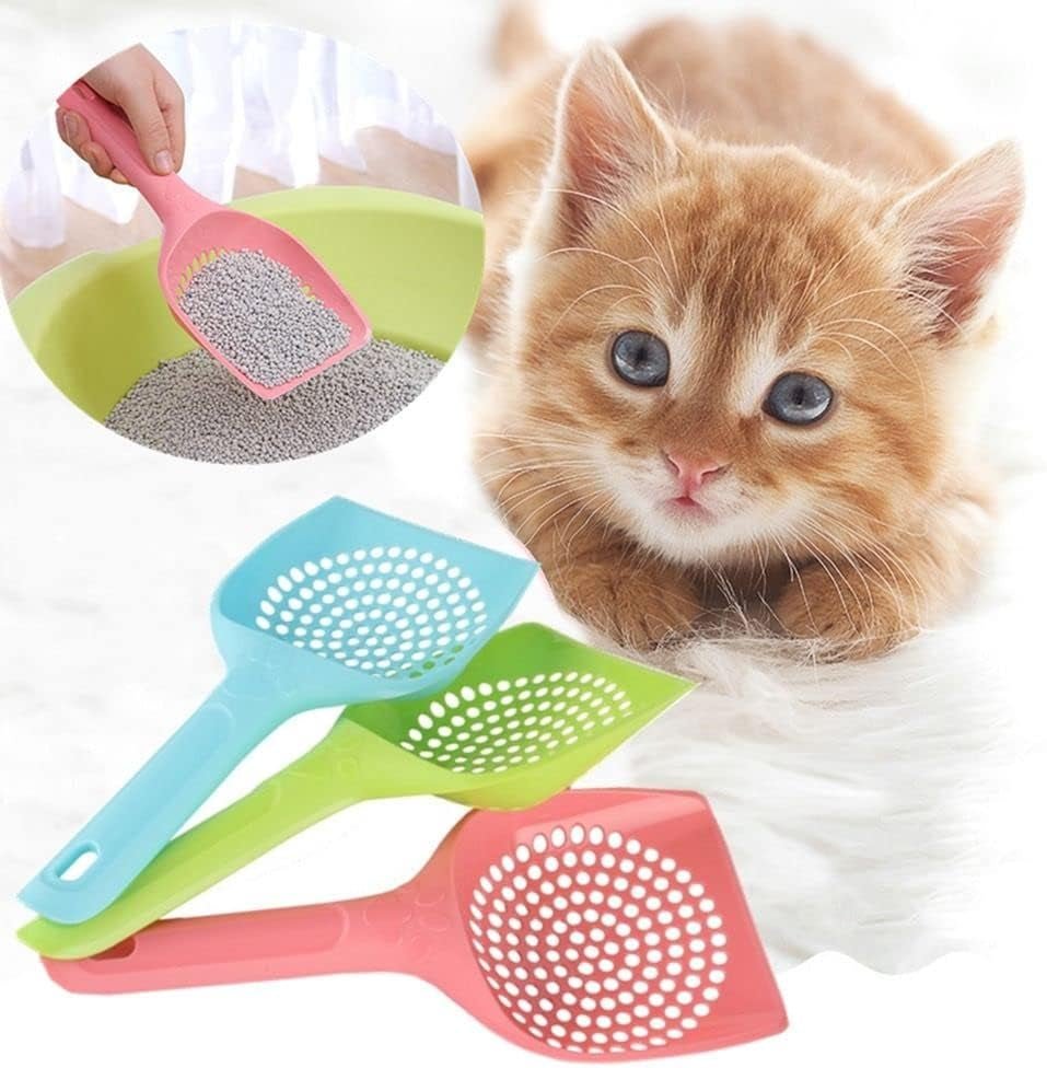 pink-plastic-cat-litter-scoop-pet-care-sand-waste-scooper-shovel-hollow-cleaning-tool-pet-supplies-easy-to-clean-cat-litter-scoops-litter-and-housebreaking-pet-supplies