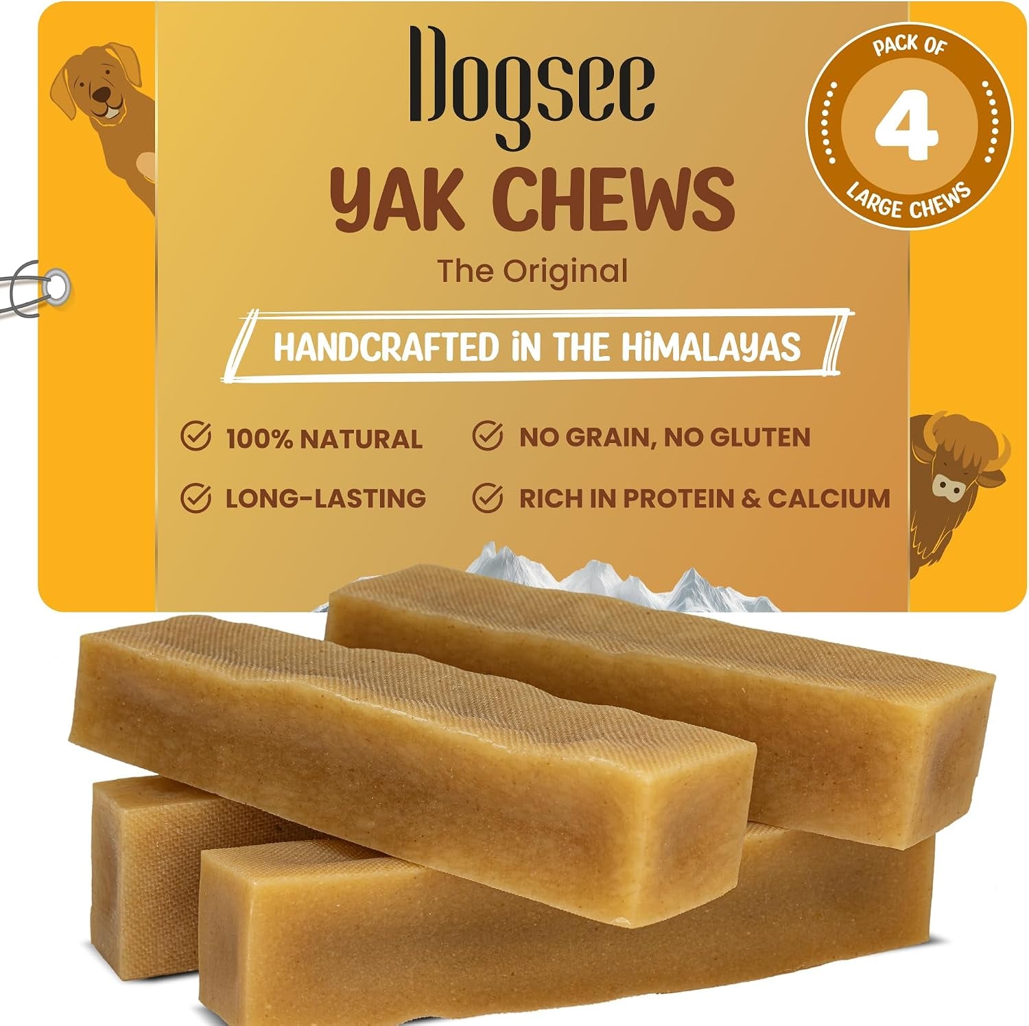 dogsee-yak-chews-for-dogs-1lb-medium-6-bars-100-all-natural-60-protein-dog-treats-medium-breed-yak-chews-long-lasting-for-aggressive-chewers-raw-hide-free