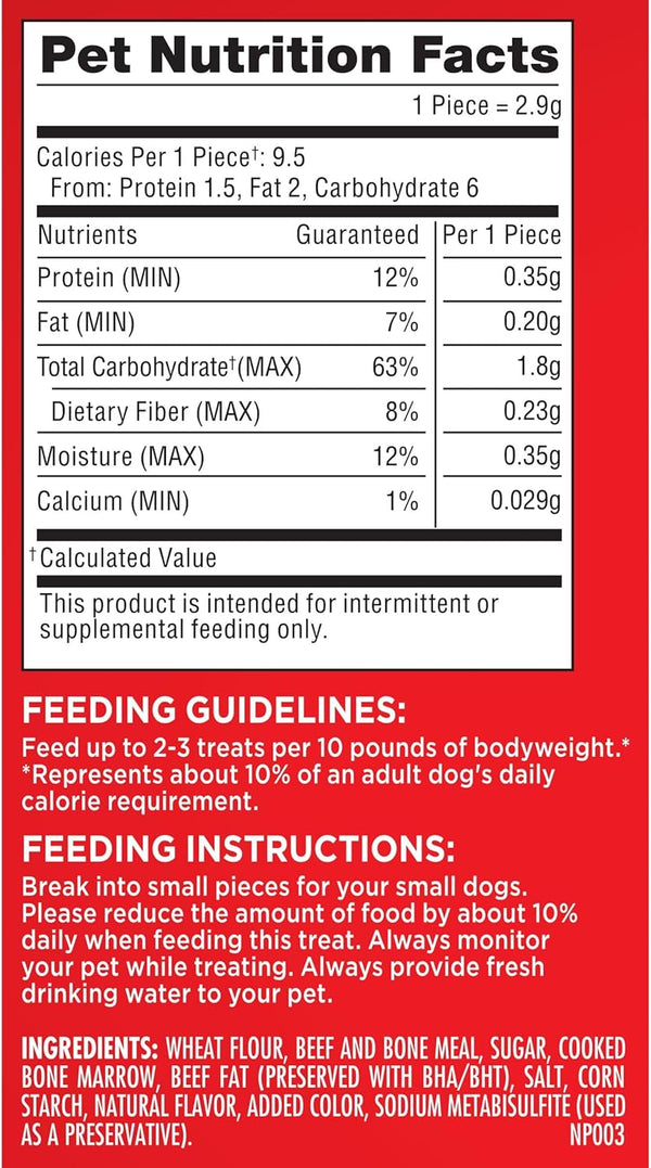 Milk-Bone Marosnacks Small Dog Treats with Real Bone Marrow, 40 Oz. Canister | Dog Treats with 12% Protein7
