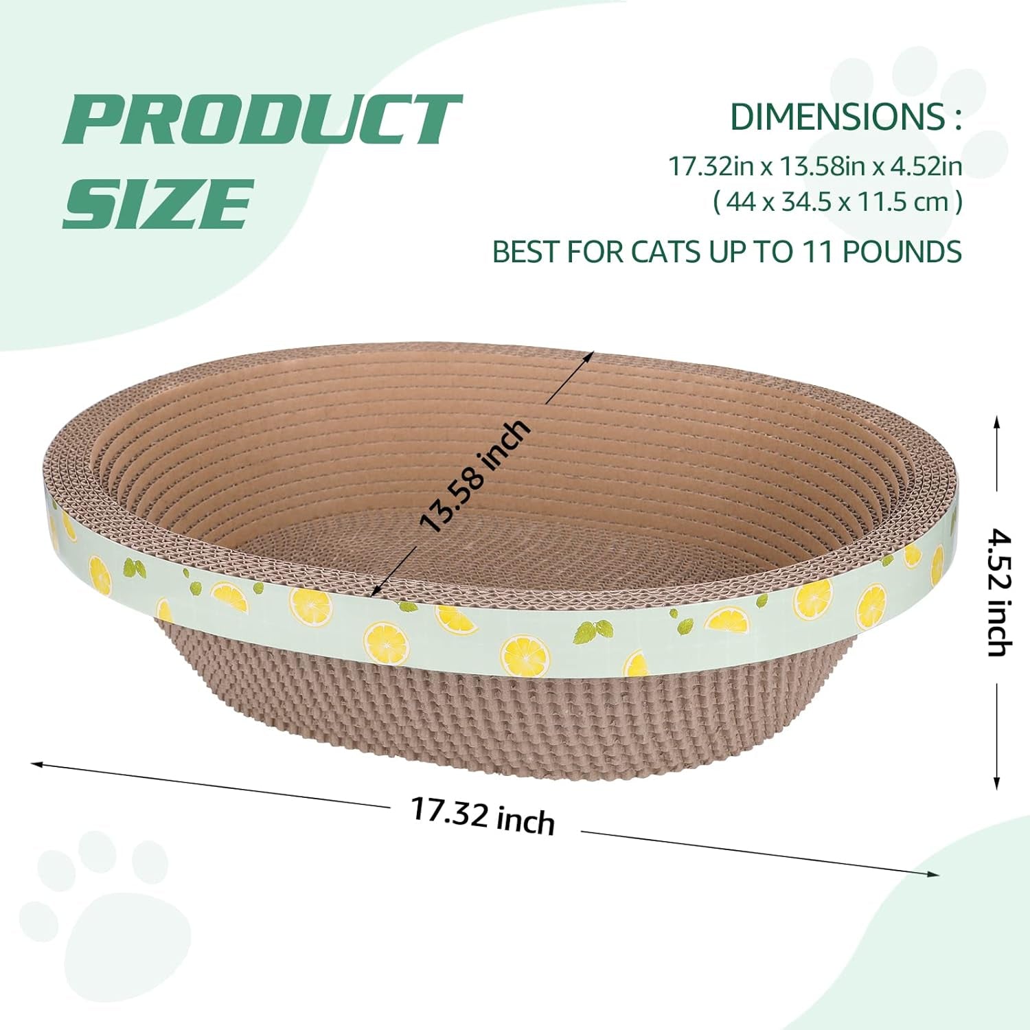 oval-cat-cardboard-scratcher-with-lounger-bed-high-density-kitty-cat-scratching-pad-for-indoor-cats-grinding-claws-ergonomic-curved-furniture-couch-cat-scratch-protector-17-3-13-6-4-5