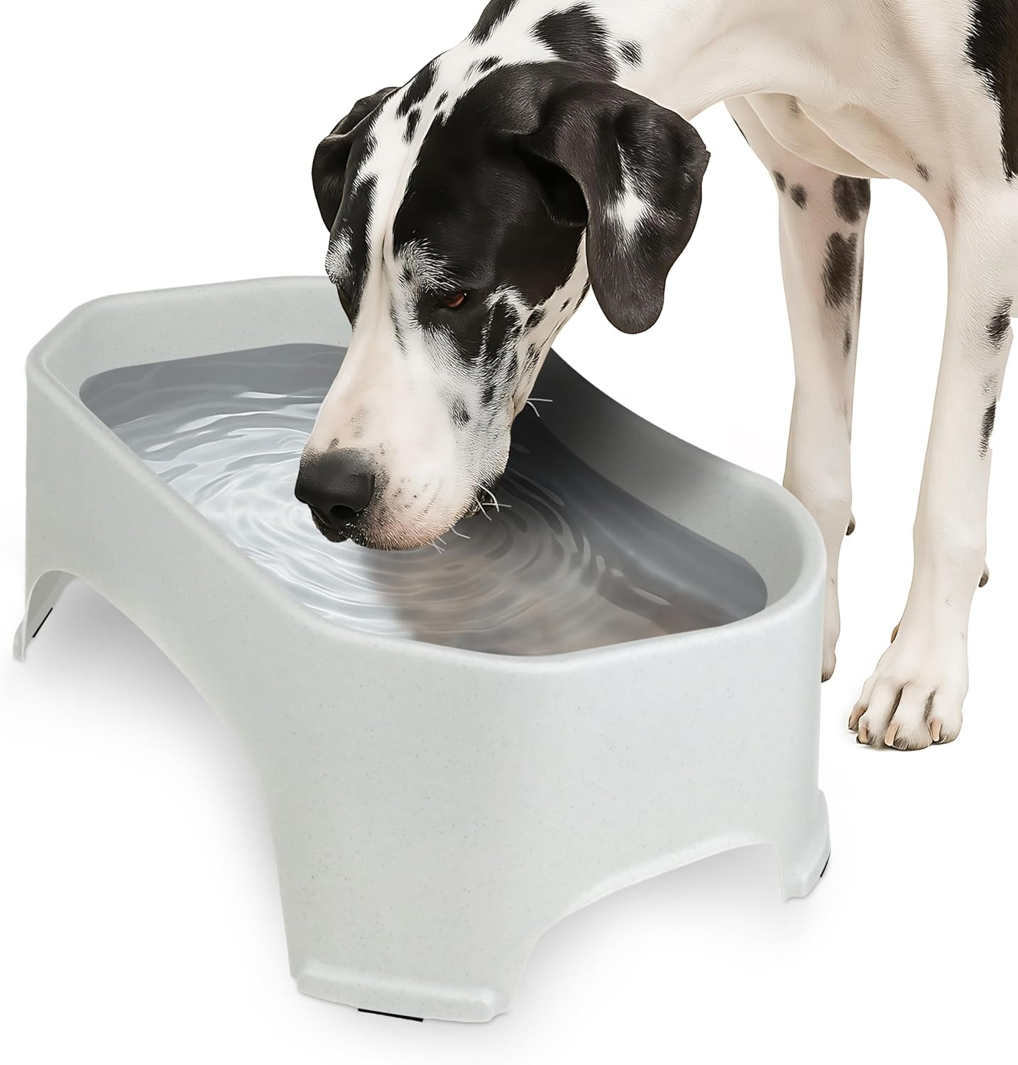 neater-pet-brands-extra-large-water-bowl-for-dogs-outdoor-dog-water-bowl-1-25-gallon-xl-capacity-big-trough-style-food-dish-for-indoors-or-outside-no-spill-large-dog-bowls-gunmetal-grey