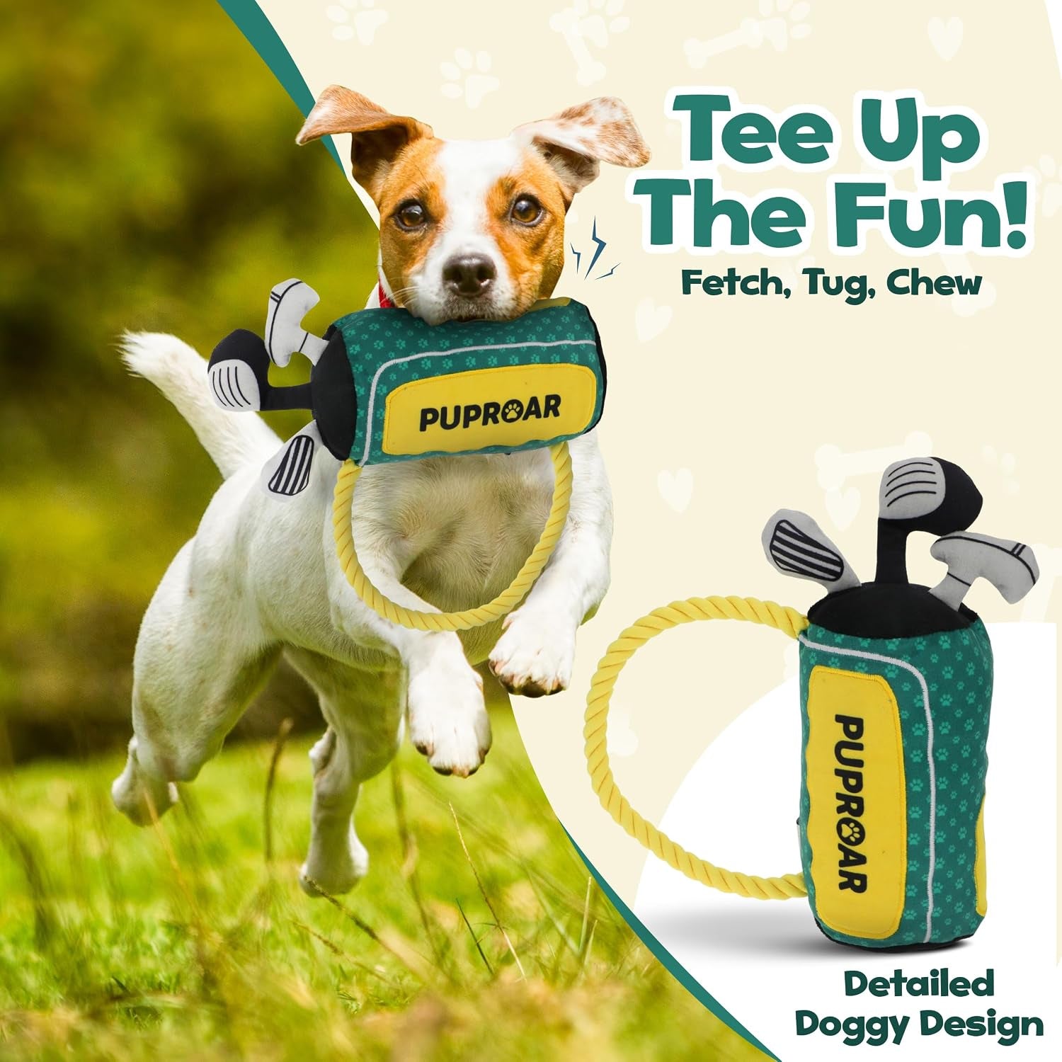 puproar-golf-dog-toy-dog-birthday-gift-funny-squeaky-plush-rope-golf-bag-toy-for-small-medium-large-breeds
