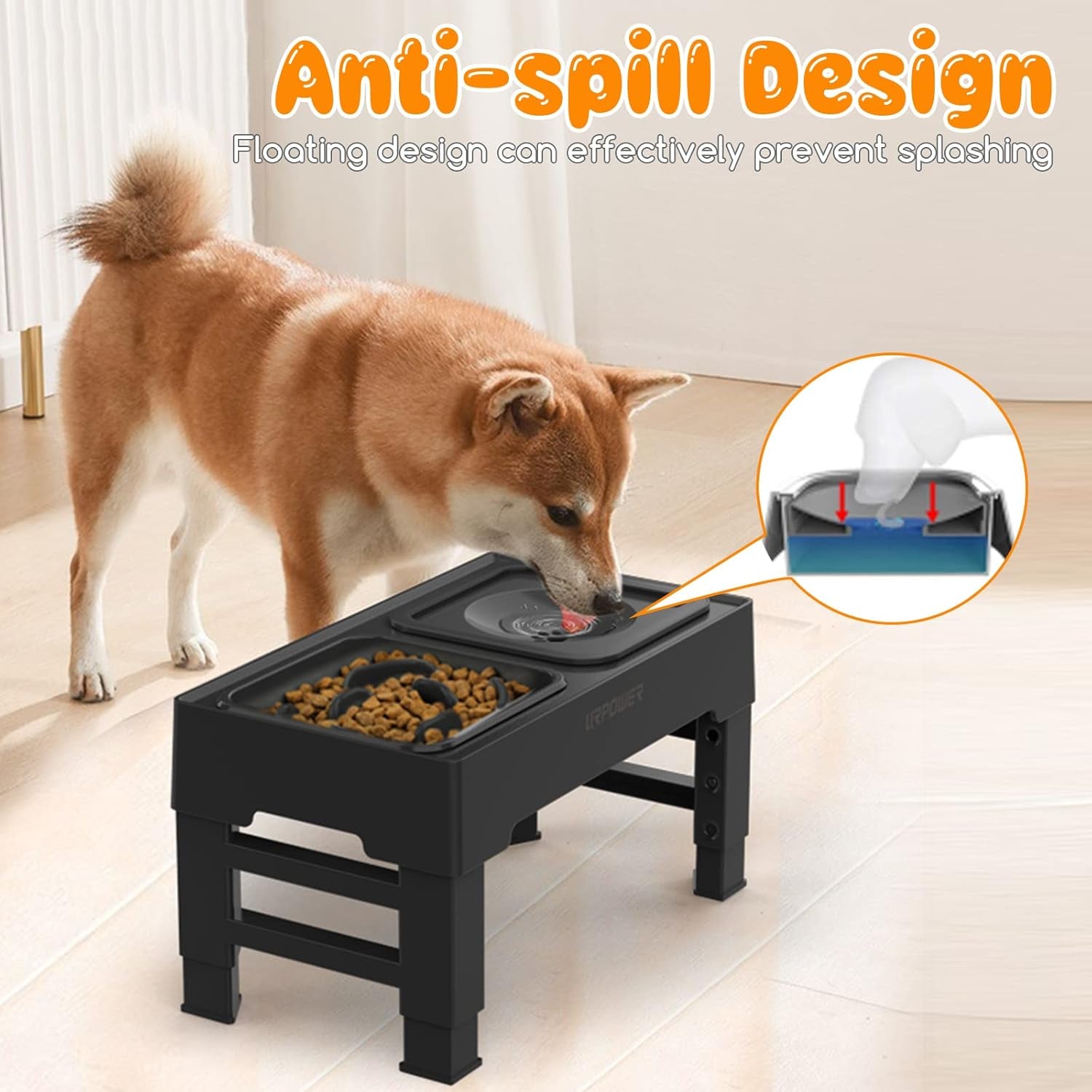 urpower-2-in-1-elevated-slow-feeder-dog-bowls-with-no-spill-water-bowl-4-height-adjustable-raised-dog-bowls-non-slip-food-and-water-bowls-with-stand-for-small-medium-large-dogs-cats-and-pets