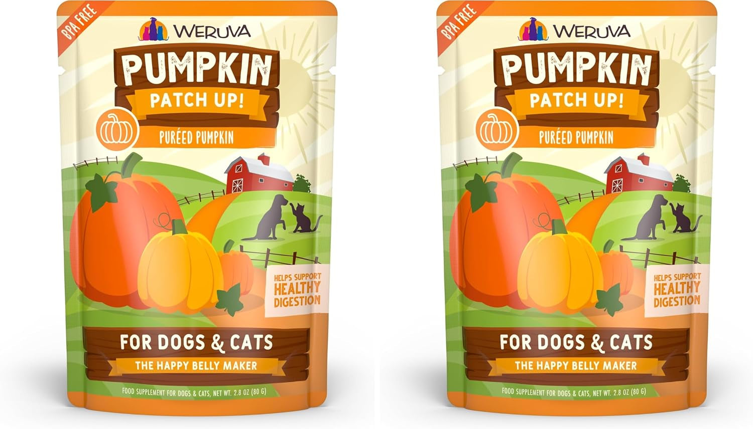 weruva-pumpkin-patch-up-pumpkin-puree-pet-food-supplement-for-dogs-cats-2-80oz-pouch-pack-of-12