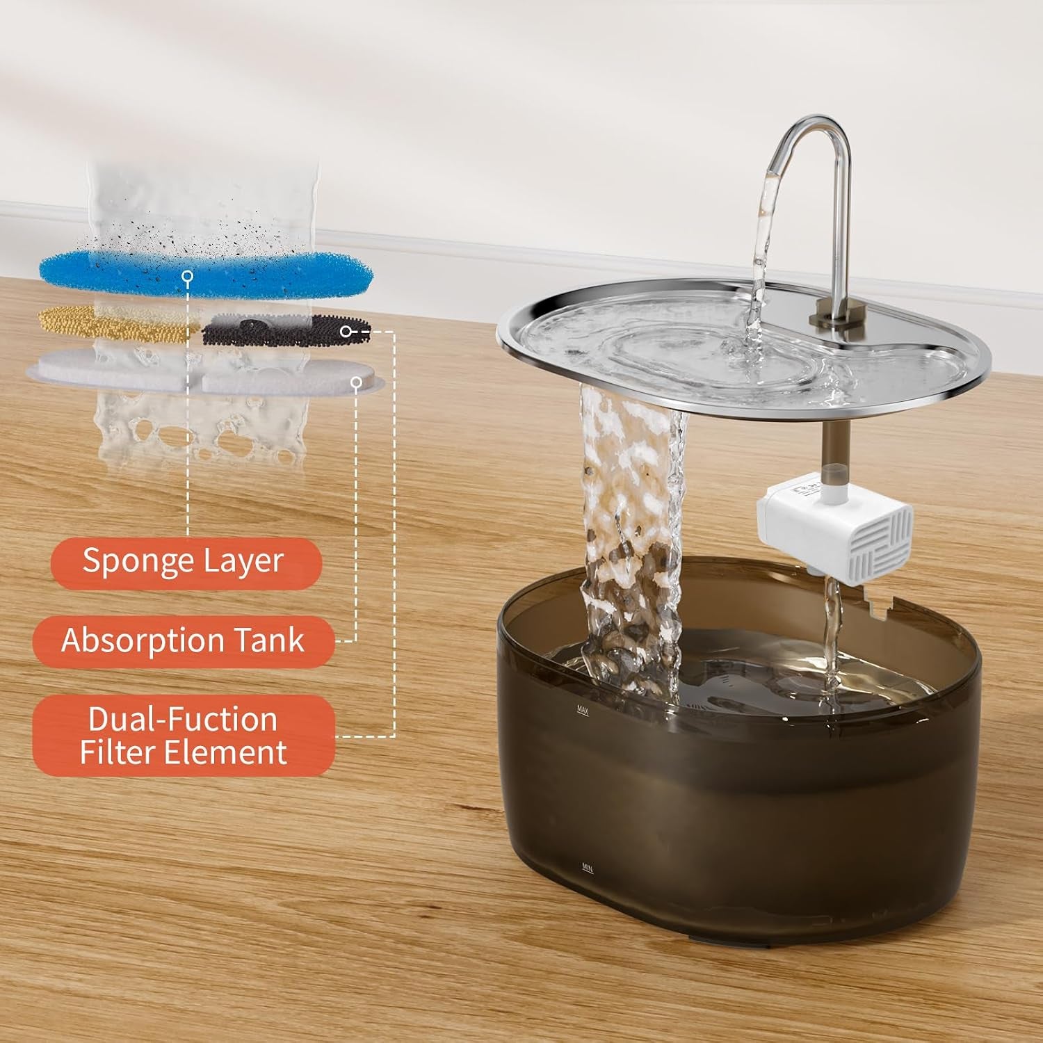 cat-water-fountain-3-2l-automatic-cat-fountains-for-drinking-with-faucet-design-super-silent-pet-drinking-dispenser-with-water-level-for-cats-dogs-multiple-pets-black-3-2l