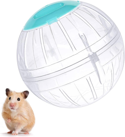 Hamster Exercise Ball, 5.7 Inch Transparent Running Wheel for Dwarf Hamsters to Reduce Boredom and Increase Activity1