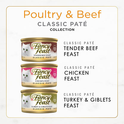 Purina Fancy Feast Classic Pate Wet Cat Food, 3 Oz Cans, 30-Pack2