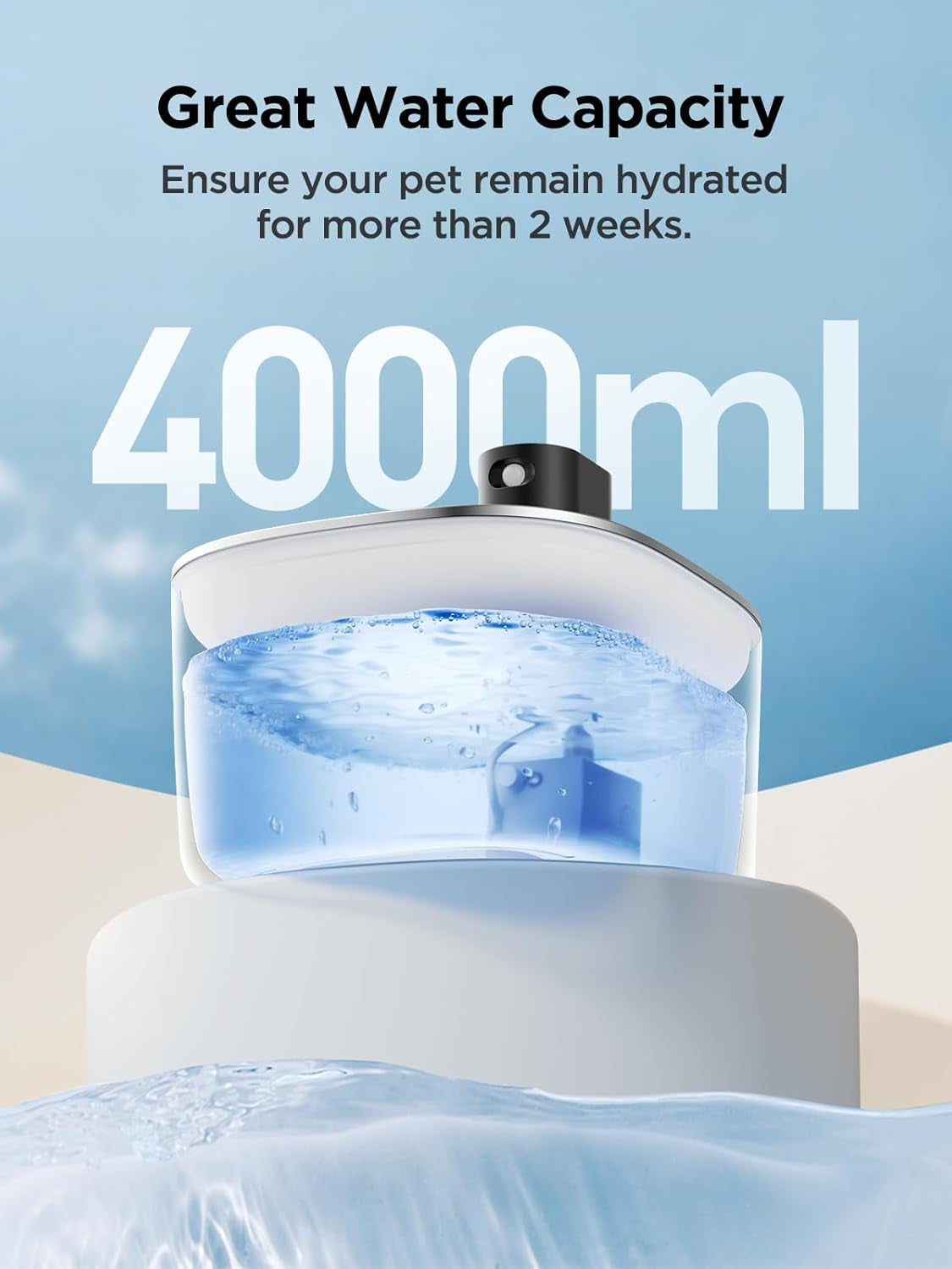 feelneedy-wireless-cat-water-fountain-stainless-steel-with-sensor-4000mah-battery-operated-4l-135fl-oz-pet-water-fountain-for-cats-dogs-ultra-quiet-cat-drinking-fountain-with-2-filters-ypd-c004s