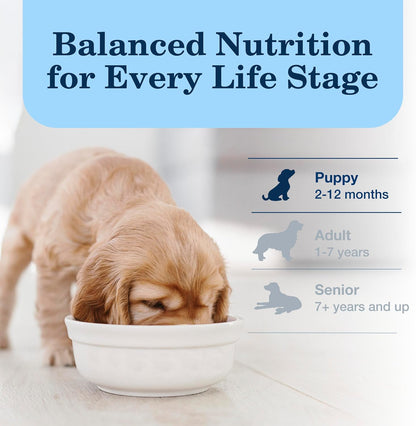 Blue Buffalo Homestyle Recipe Chicken Puppy Wet Dog Food, 12.5 Oz, 12 Ct | Chicken Dinner with Garden Vegetables & Brown Rice, No Chicken By-Product, Corn, Wheat, or Soy8