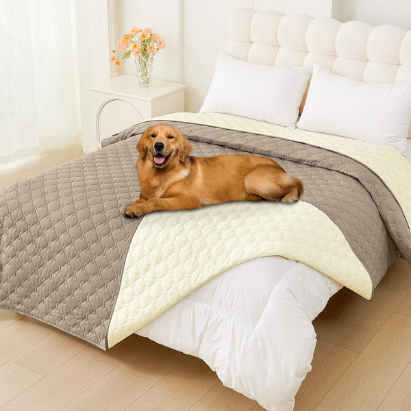 Smiry Waterproof Dog Bed Cover Blanket, Reversible Pet Blanket | Soft Reversible, Washable Leakproof Cats Dogs Couch Cover for Sofa, Couch, Furniture (30X70 Inch)37