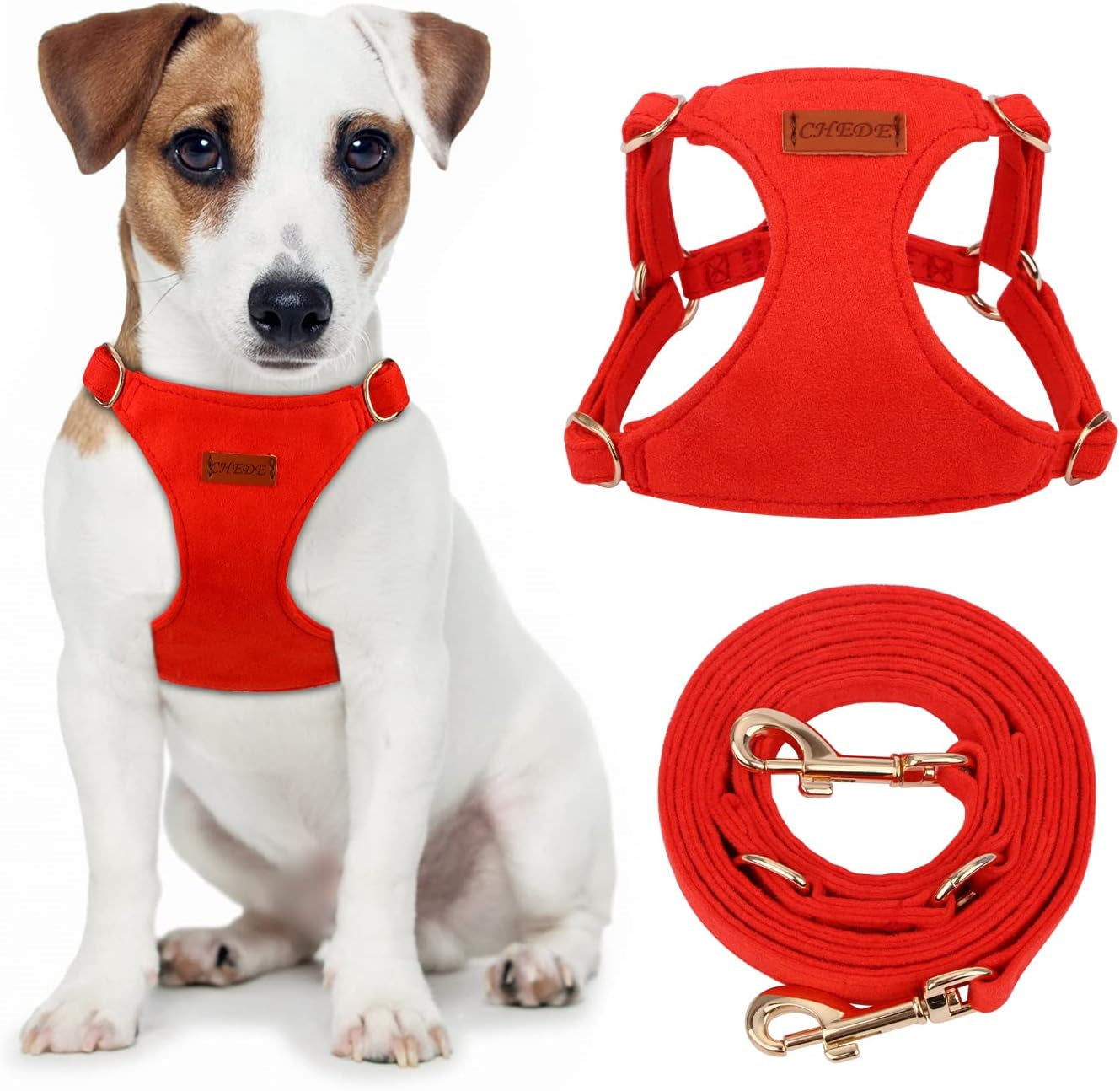 chede-no-pull-puppy-harness-and-multifunction-dog-leash-set-8-colors-soft-adjustable-no-choke-escape-proof-cute-lightweight-pet-vest-harness-for-small-and-medium-dog
