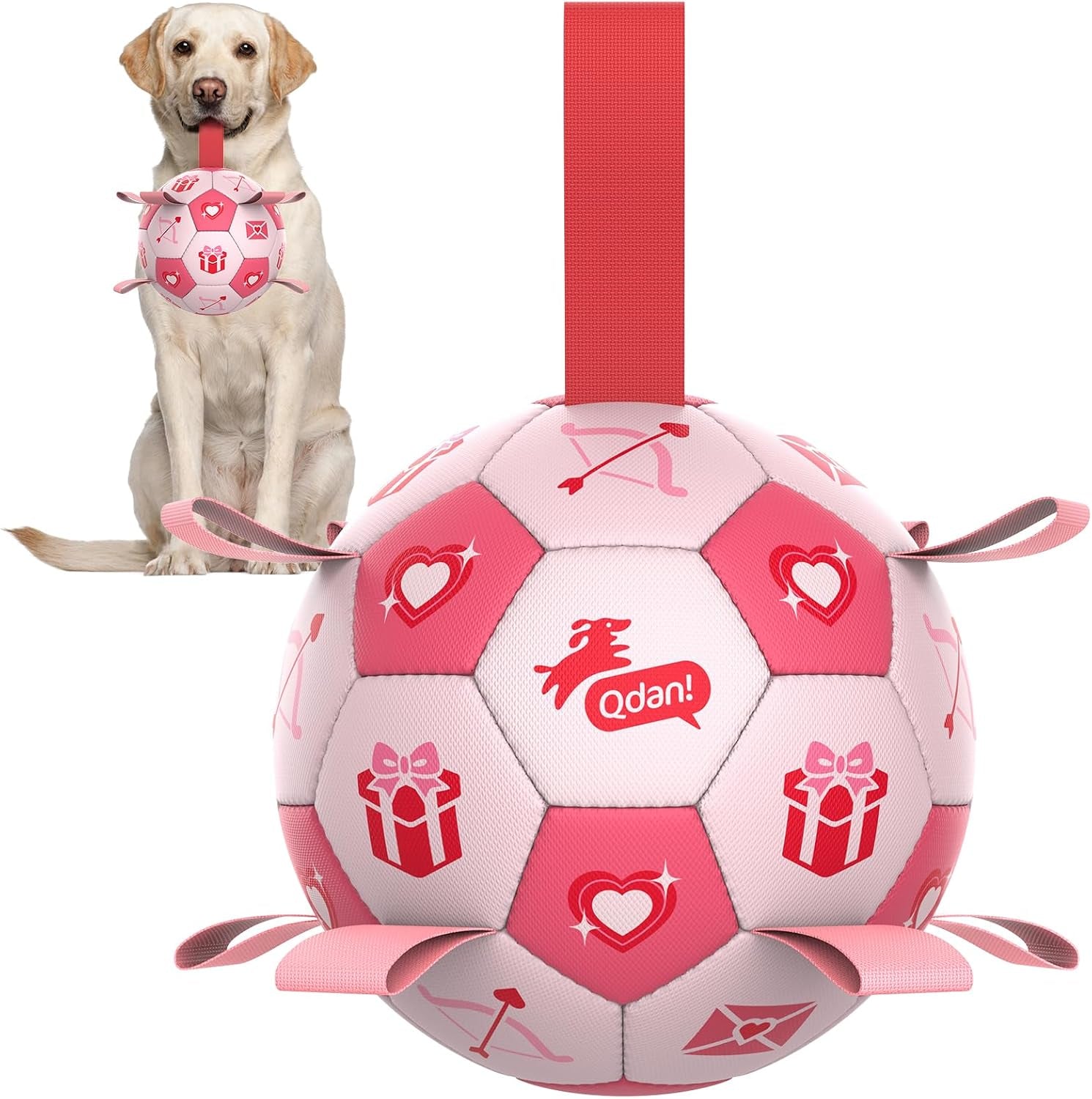 qdan-dog-toys-dog-balls-6-inch-dog-soccer-ball-with-straps-herding-balls-dog-birthday-toy-balls-for-20-40lbs-dogs-outdoor-puppy-toys-to-keep-them-busy-interactive-toy-for-tug-pool-water-toy-ball