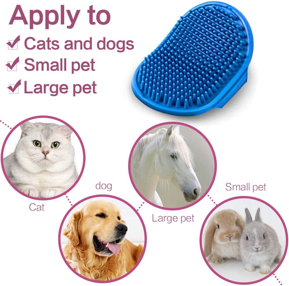dog-bath-brush-pet-bath-comb-brush-soothing-massage-rubber-comb-2pcs-with-adjustable-ring-handle-for-long-short-haired-dogs-and-cats-blue-rose