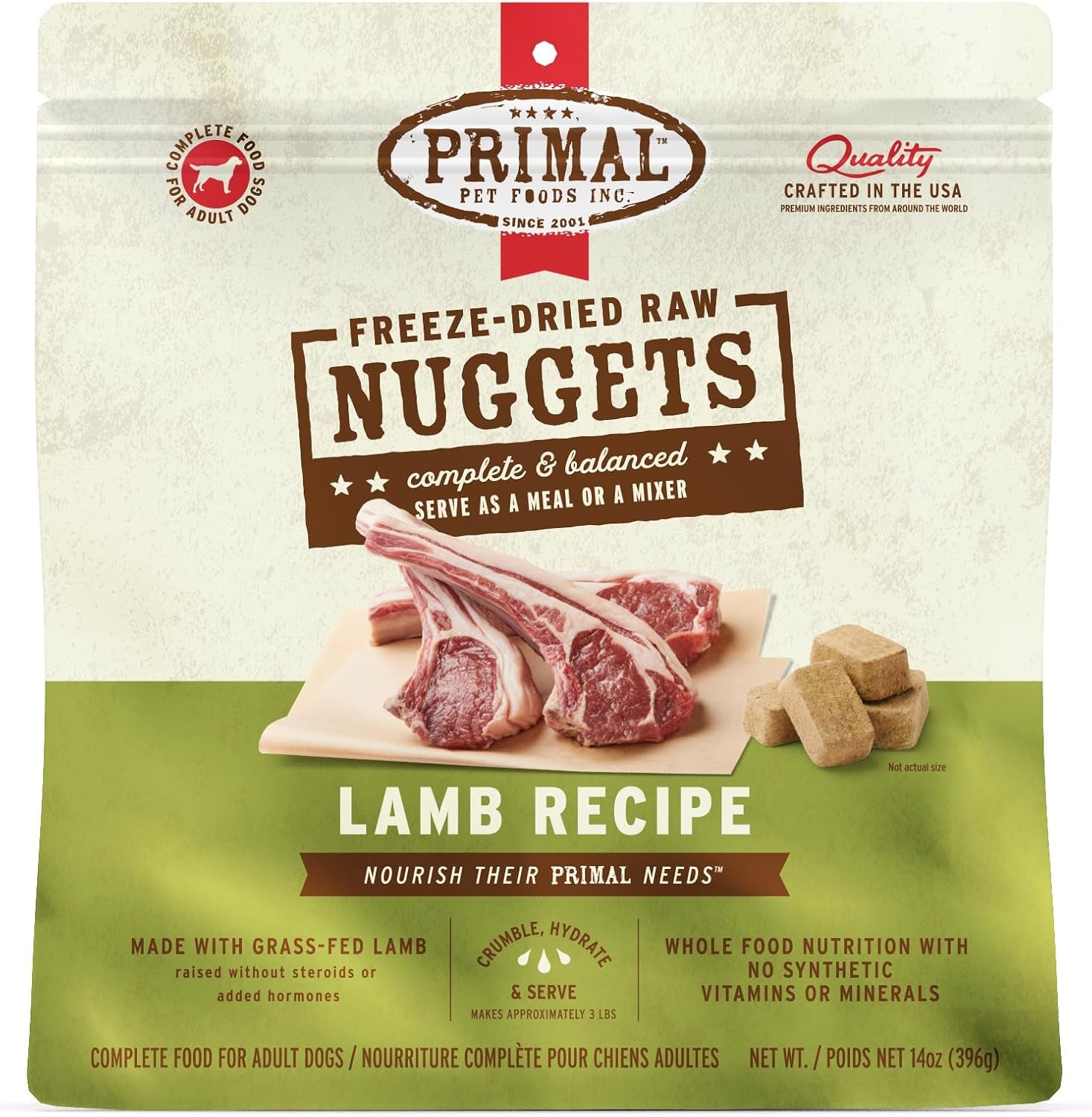 primal-freeze-dried-dog-food-nuggets-chicken-complete-balanced-meal-topper-or-treat-premium-healthy-grain-free-high-protein-raw-dog-food-14-oz-complete-balanced-nutrition-meal-topper-or-treat-grain-free-high-protein-no-synthetic-vitamins-minerals
