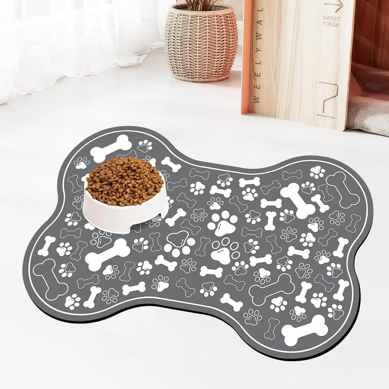 dog-cat-food-mat-bone-shaped-pet-feeding-mat-quick-absorb-water-bowl-placemat-with-rubber-backing-indoor-floor-stain-resistant-pet-accessory-supplies-light-pink-small-12x18-inches