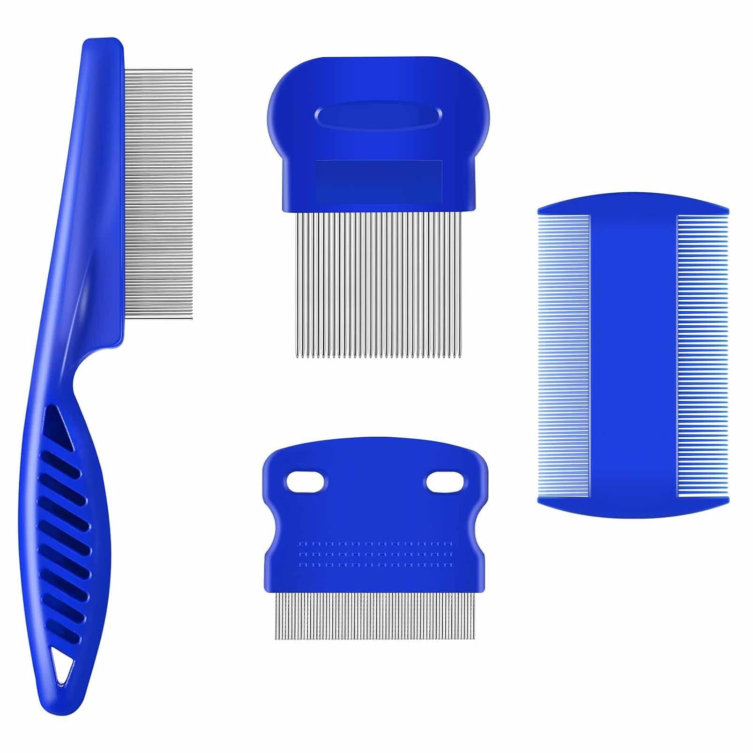 4-pack-flea-lice-comb-stainless-steel-dog-cat-grooming-combs-with-rounded-teeth-double-sided-professional-pet-tear-stain-remover-dematting-tool-for-small-medium-large-pets