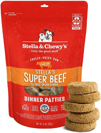 Stella & Chewy'S Freeze-Dried Raw Dinner Patties - Beef Recipe - High Protein Grain-Free Puppy & Dog Food - Perfect for Picky Eaters - 25 Oz24