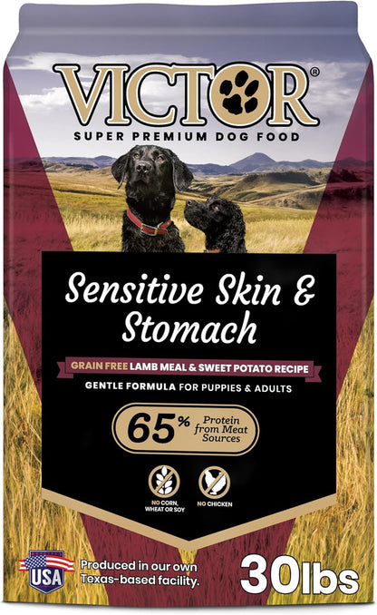 VICTOR Super Premium Dog Food — Sensitive Skin and Stomach — Salmon Meal & Brown Rice Recipe Dry Kibble — Gluten Free, No Chicken, Ideal for Dogs with Allergies — Adult and Puppy Food, 5 Lb17