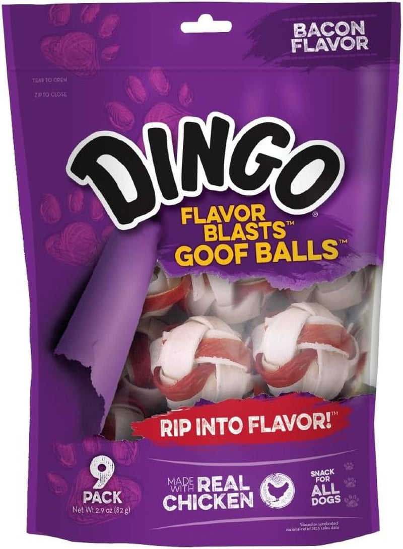 dingo-goof-balls-rawhide-treats-for-small-dogs-with-real-chicken-15-ct-long-lasting-rawhide-chew-wrapped-with-real-chicken-natural-chewing-action-promotes-clean-teeth-for-adult-dogs