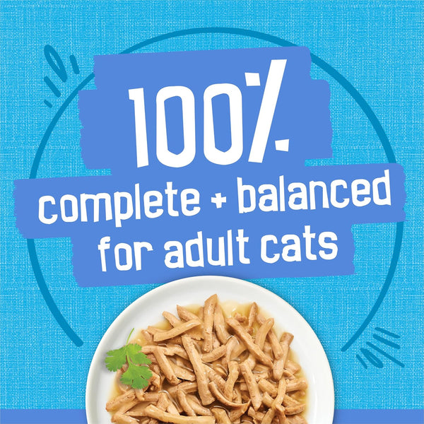 Purina Friskies Shreds with Ocean Whitefish and Tuna in Sauce Wet Cat Food - (Pack of 24) 5.5 Oz. Cans6